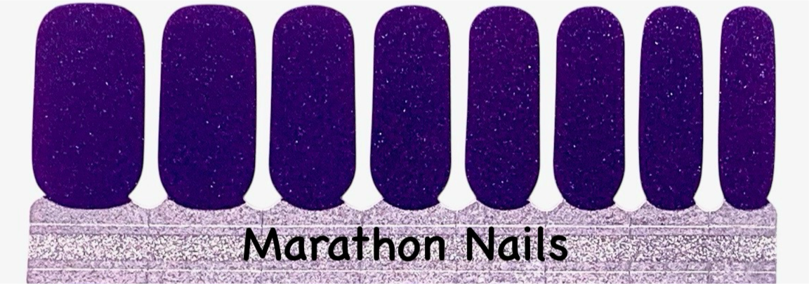 Grape Glitter Nail Wraps