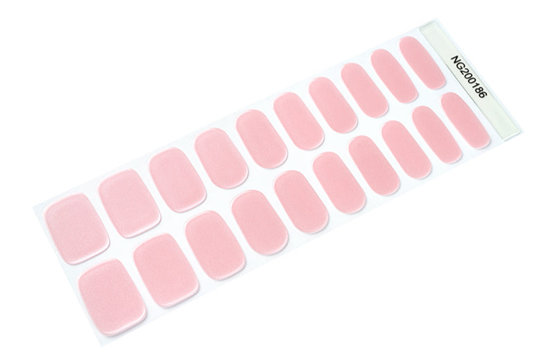 Pearl Pink Semi Cured Gel Nail Wraps