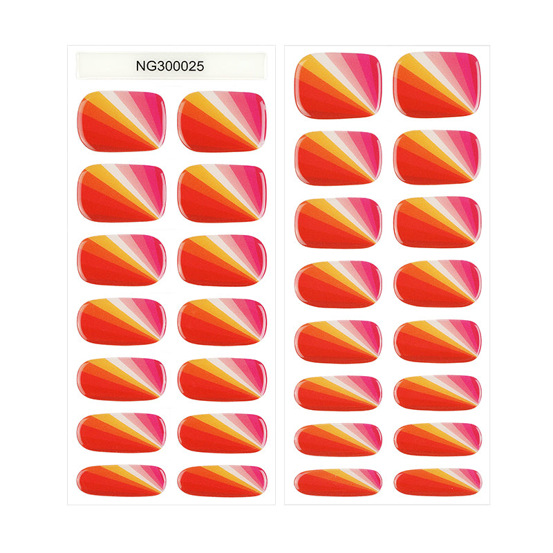 Citrus Burst 30ct Semi Cured Gel Nail Wraps
