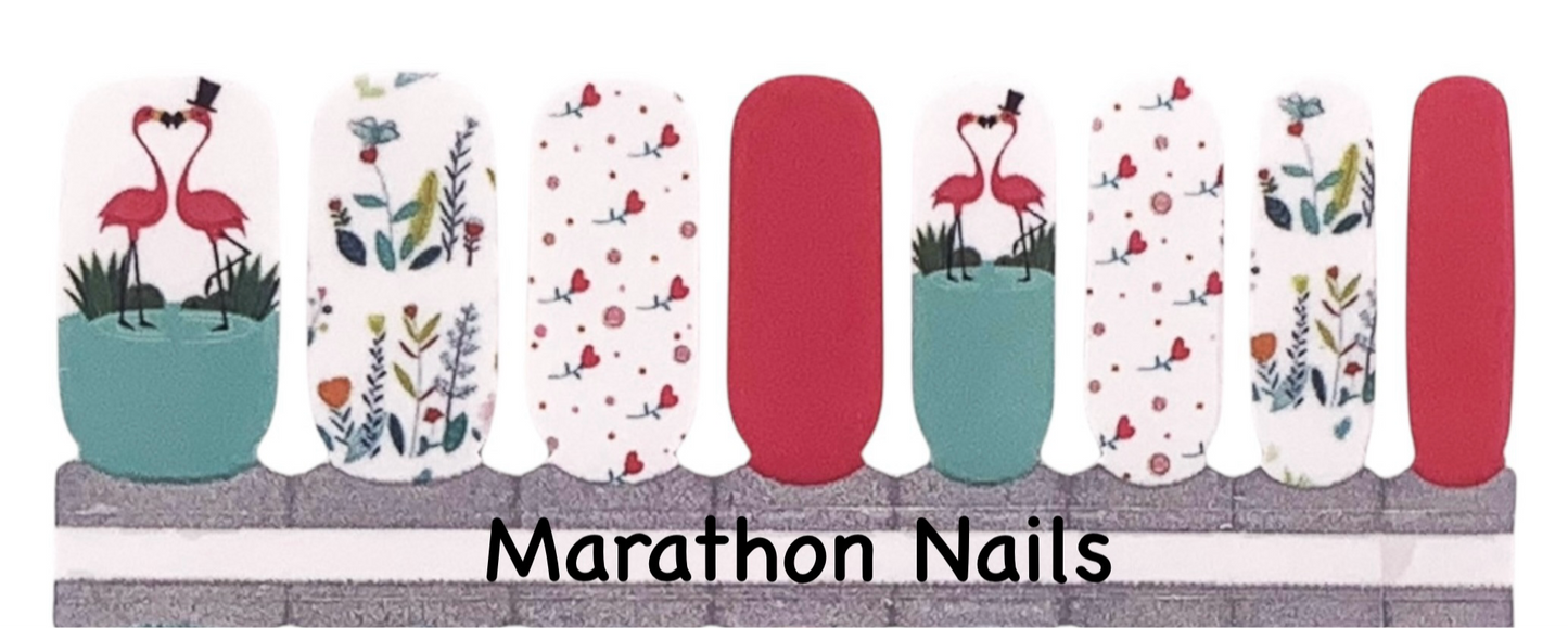 Pink Mafingos Nail Wraps