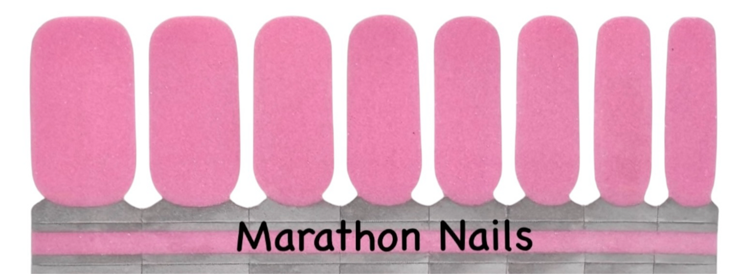 Taffy Pink Glitter Nail Wraps