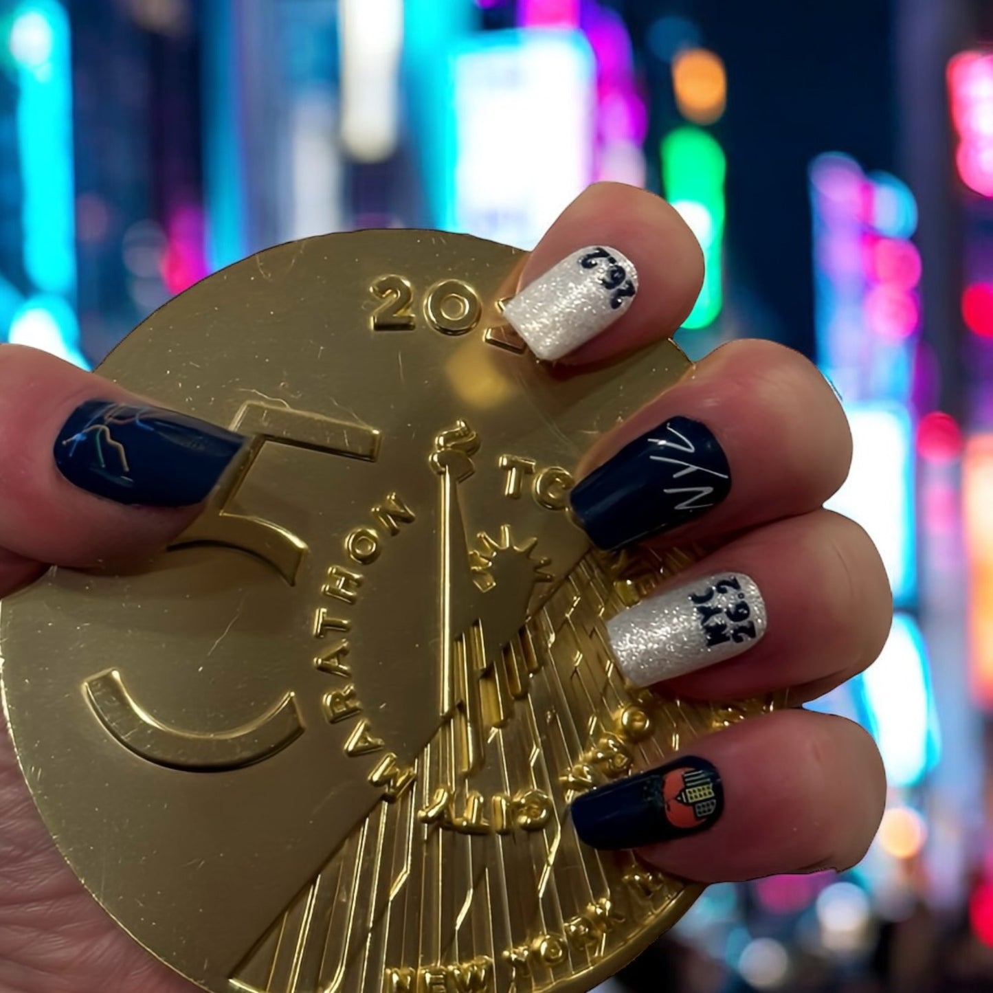 Race You To The Park 2 - New York City Marathon Nails - Exclusive Nail Wraps
