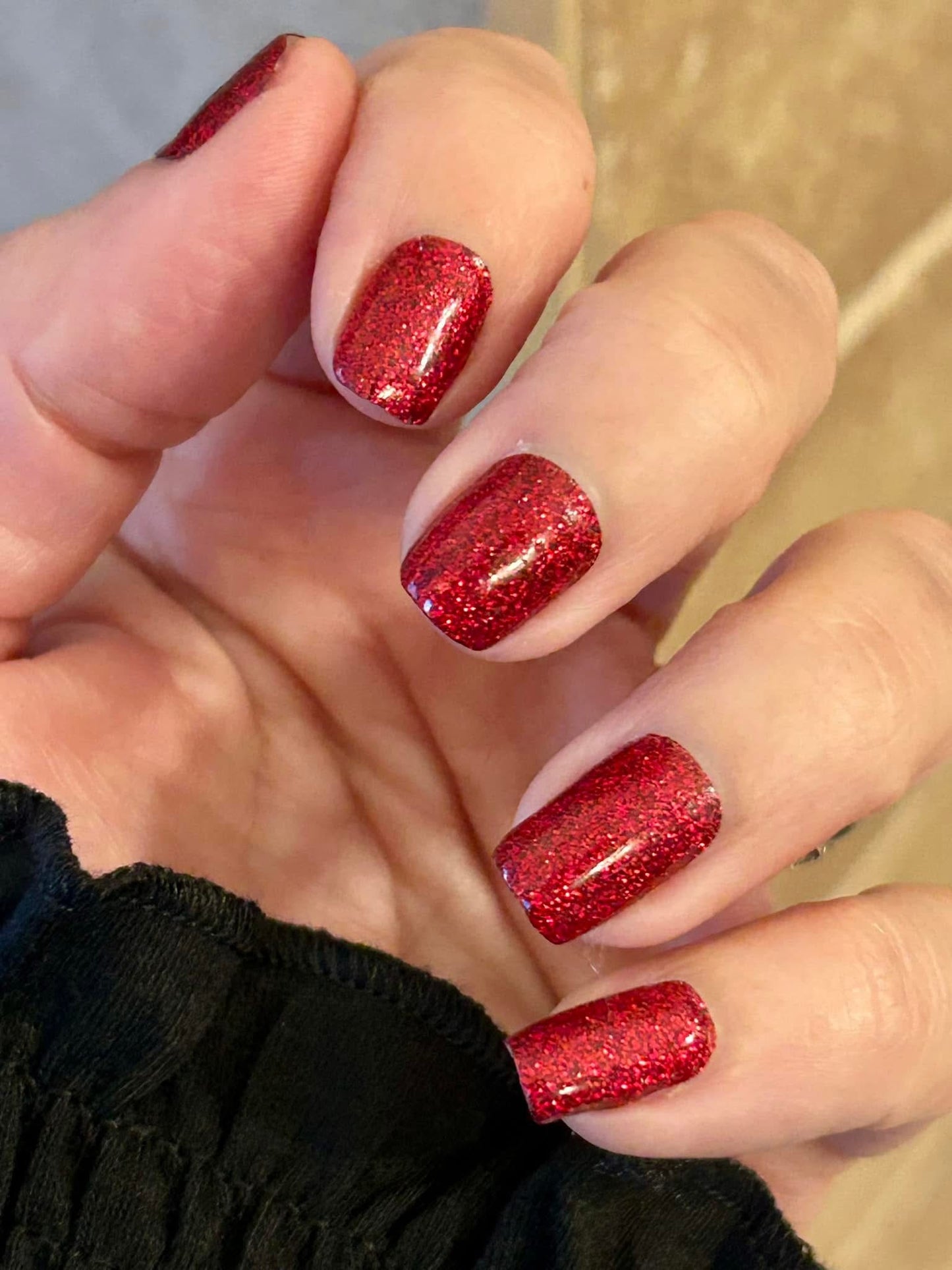 Cherry Slush Glitter Nail Wraps