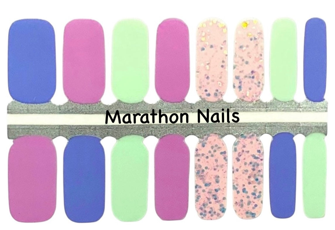 Purple, Pink, and a Little More Nail Wraps