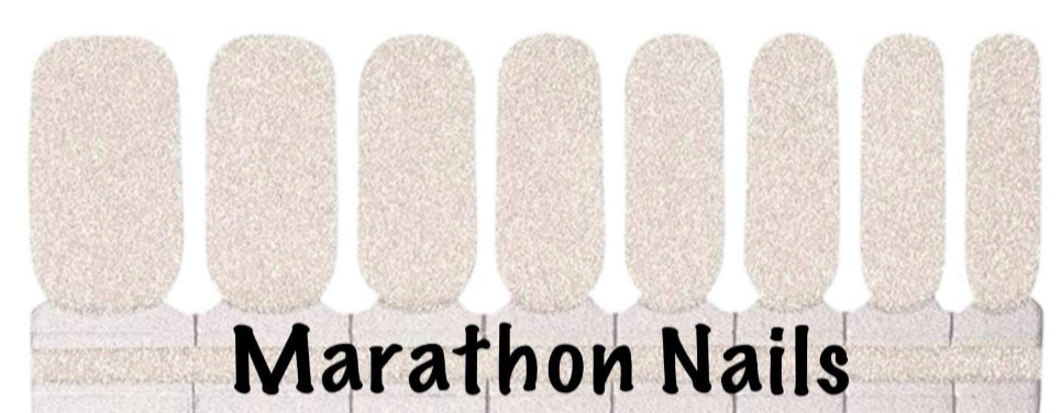 Silver Moonlight Glitter Nail Wraps