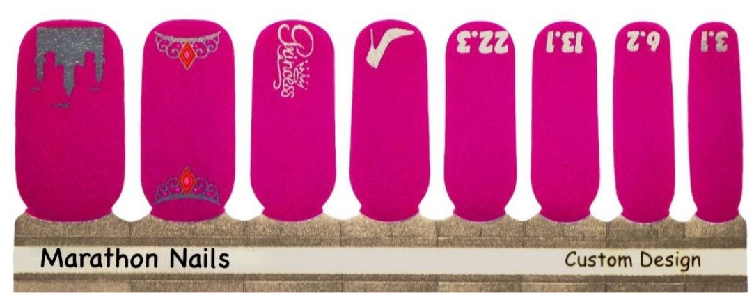 Run to the Castle - Princess Race Weekend Nail Wraps - Exclusive Nail Wraps