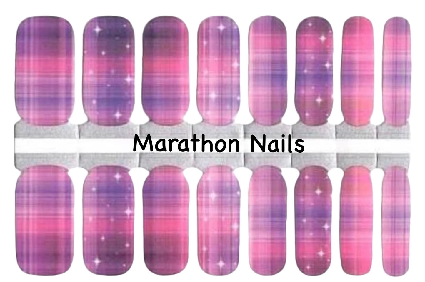 Plaid Stars Nail Wraps