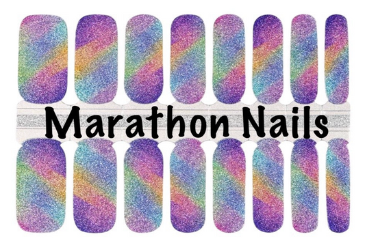 Rainbow Taffy Nail Wraps