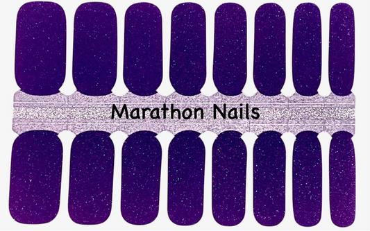 Grape Glitter Nail Wraps