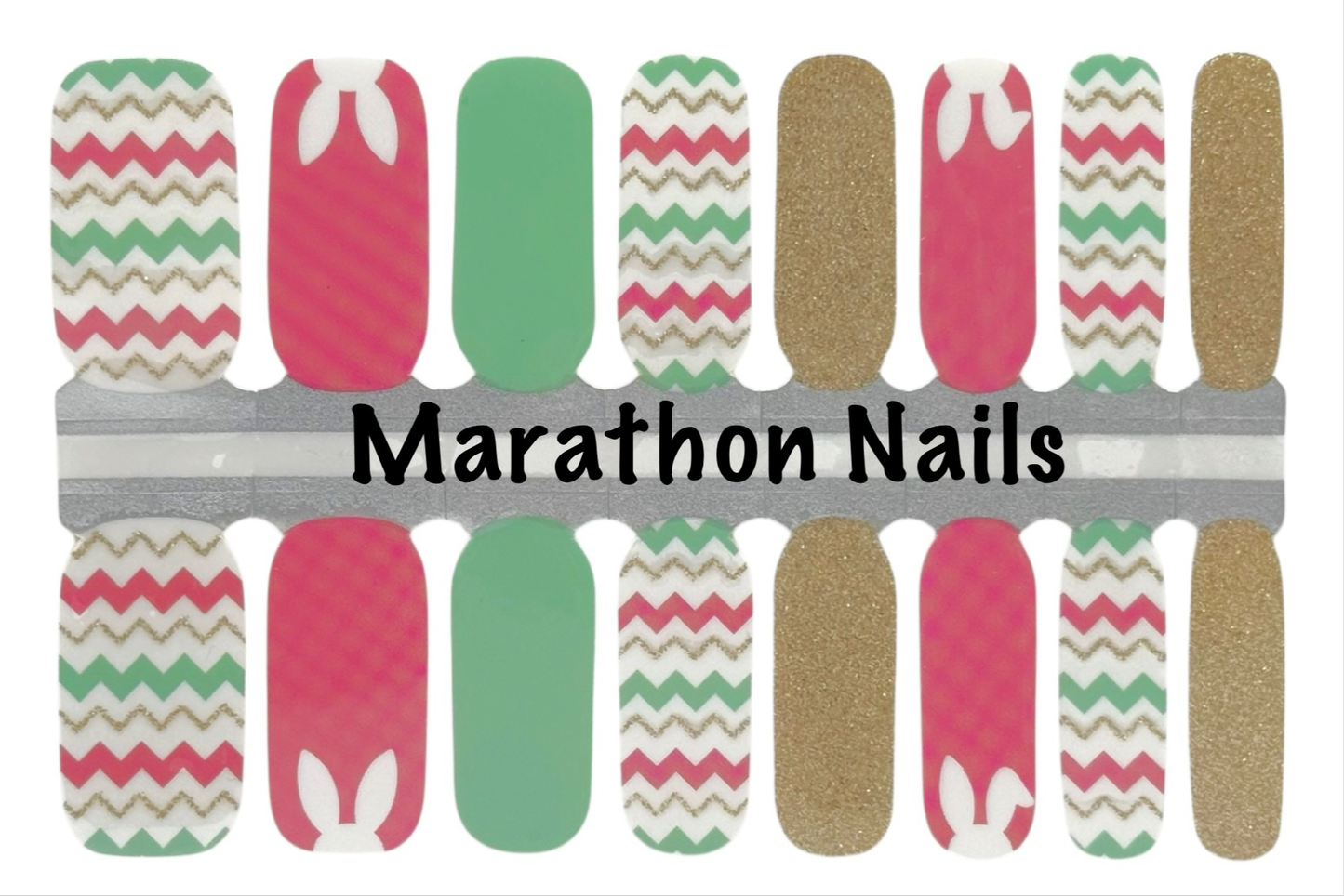Easter Chevron Nail Wraps