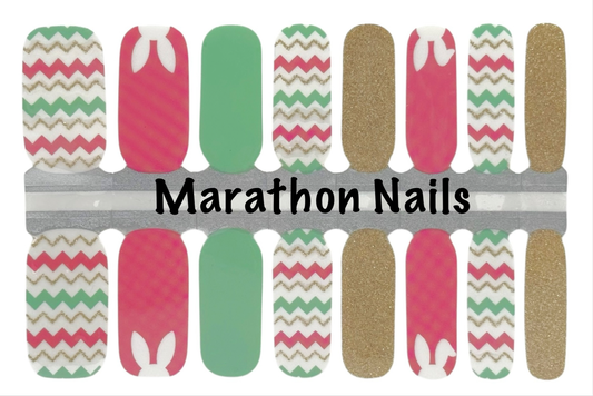 Easter Chevron Nail Wraps