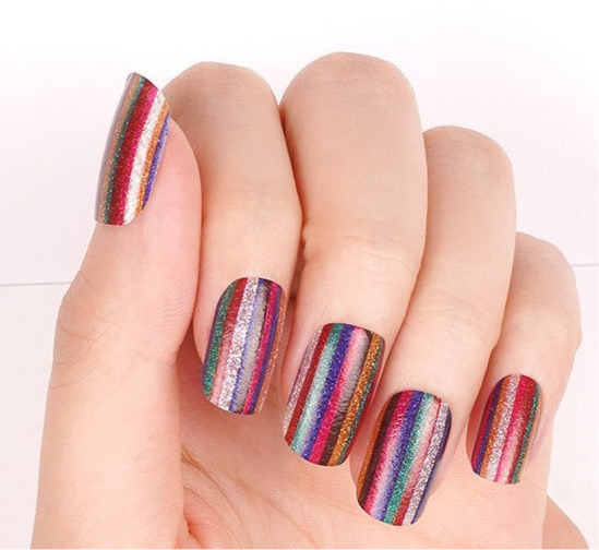 Candy Striper Nail Wraps