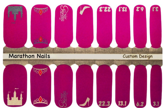 Run to the Castle -  Princess Race Weekend Nail Wraps - Exclusive  Nail Wraps