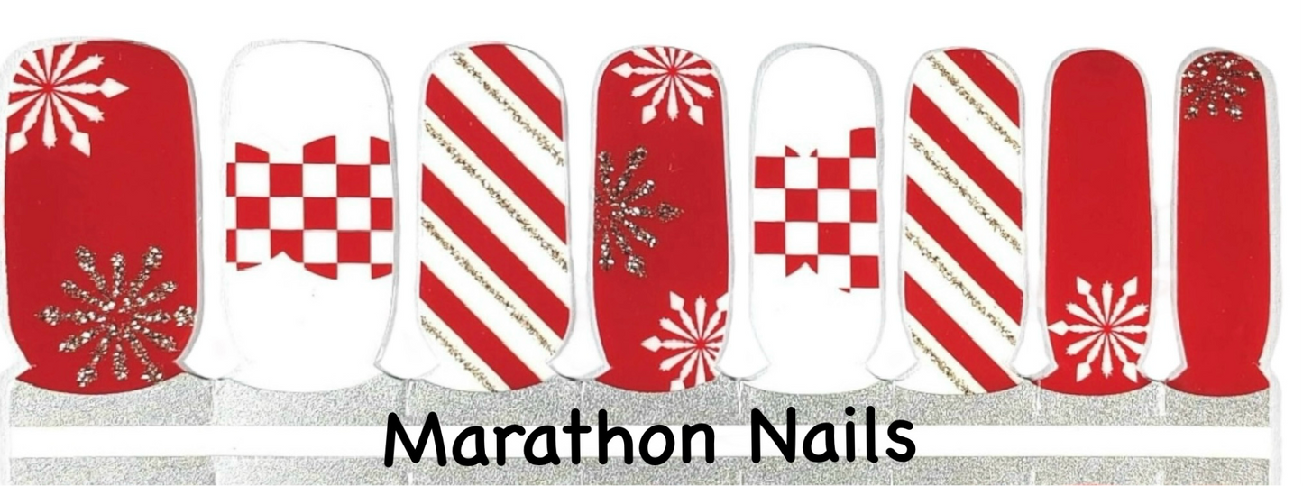 Happy Holidays - partial overlay Nail Wraps