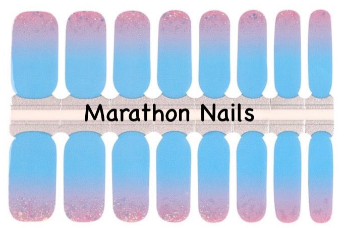 Gradient Sky Nail Wraps