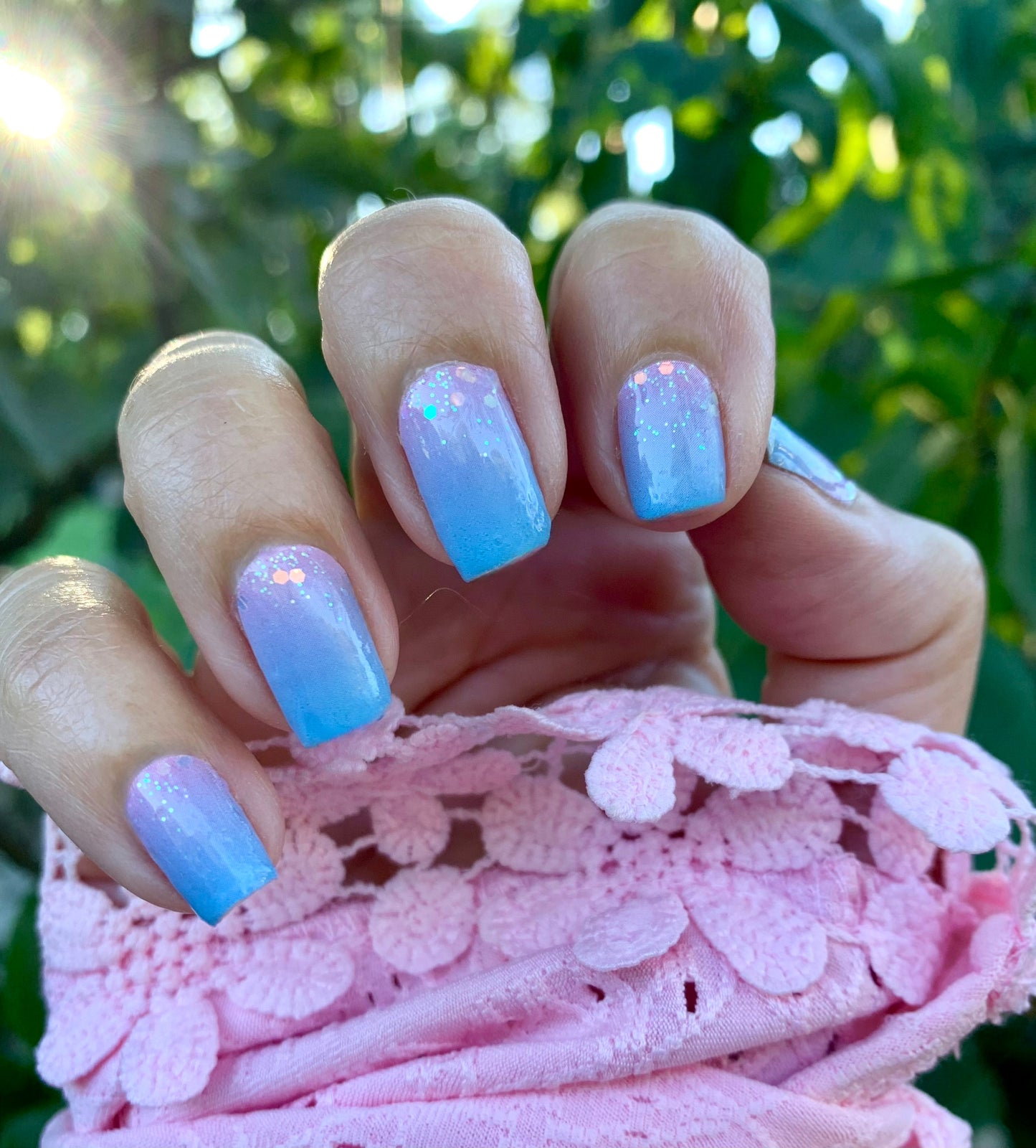 Gradient Sky Nail Wraps