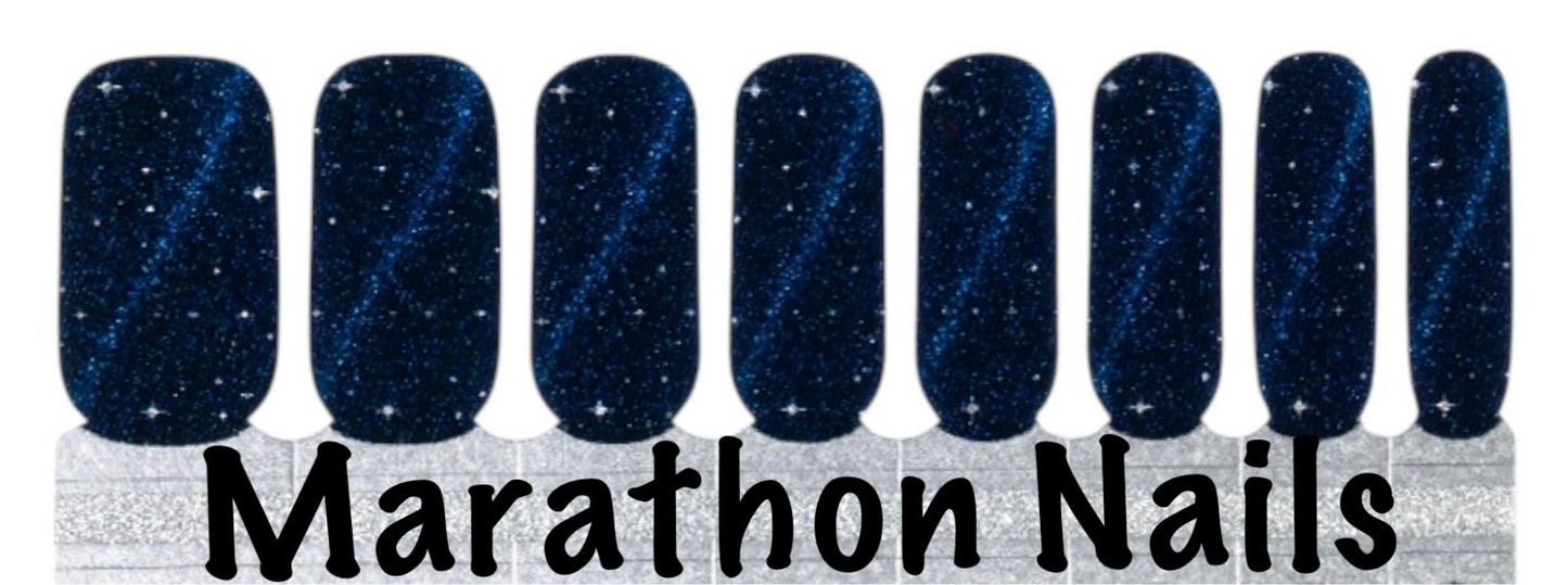 Midnight Comet Nail Wraps