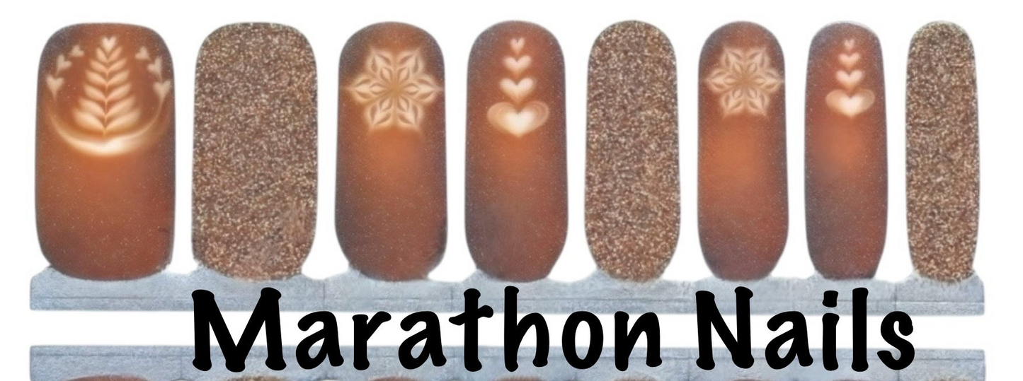 Mocha Sparkle Nail Wraps