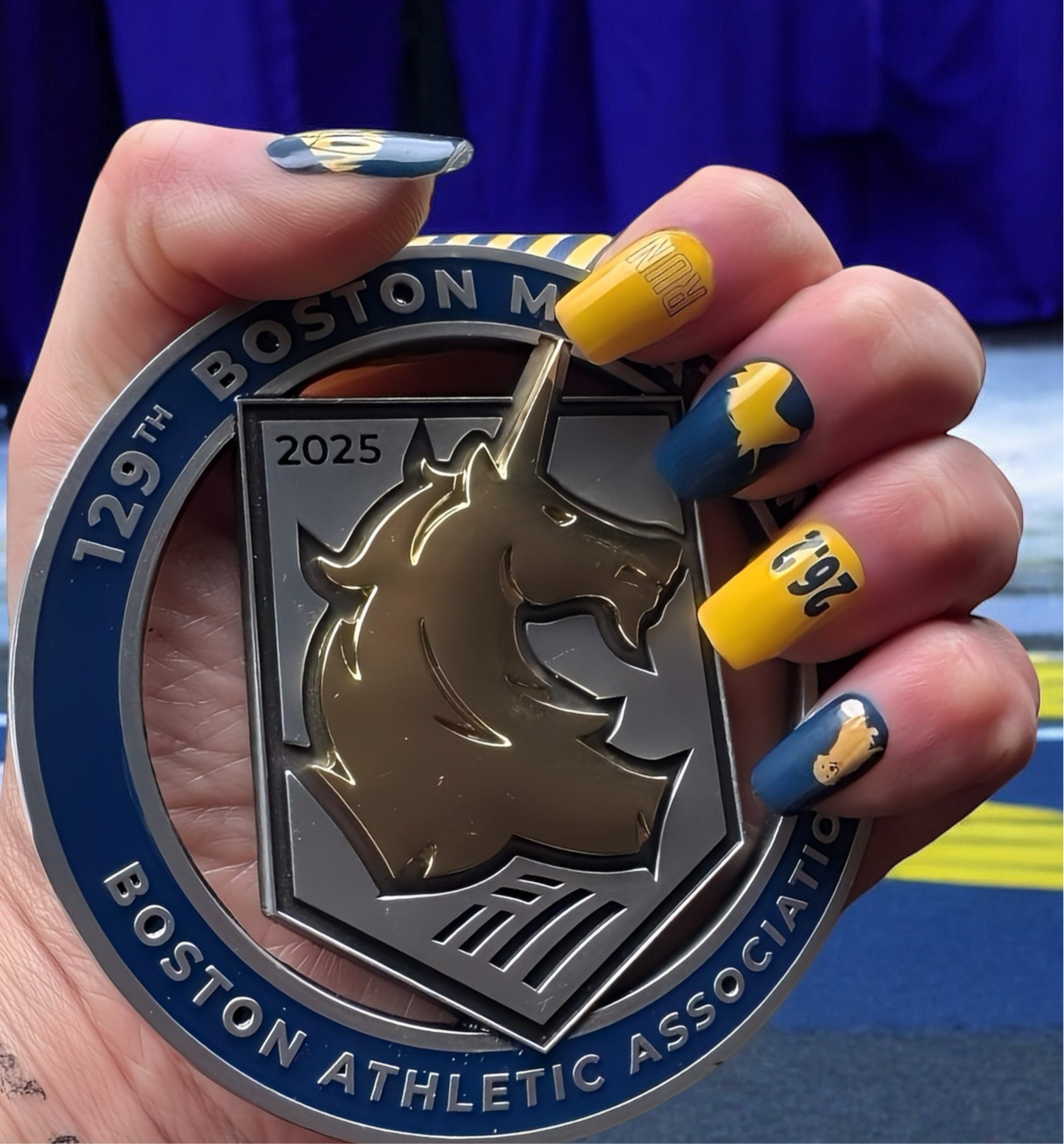 Chasing the Elusive Unicorn 3- Boston Nails- Exclusive Marathon Nail Wraps