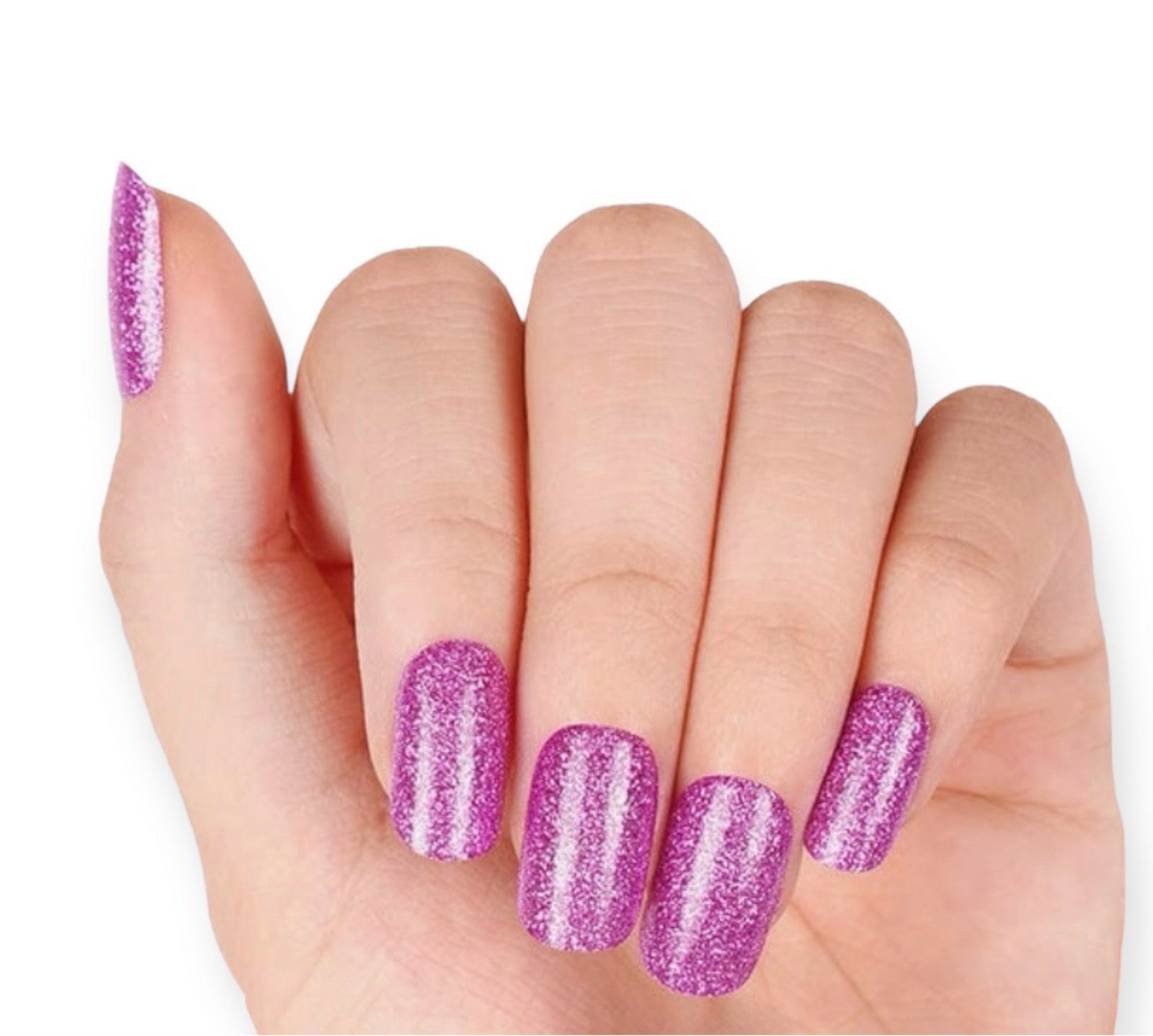 Dopey Purple Glitter Nail Wraps