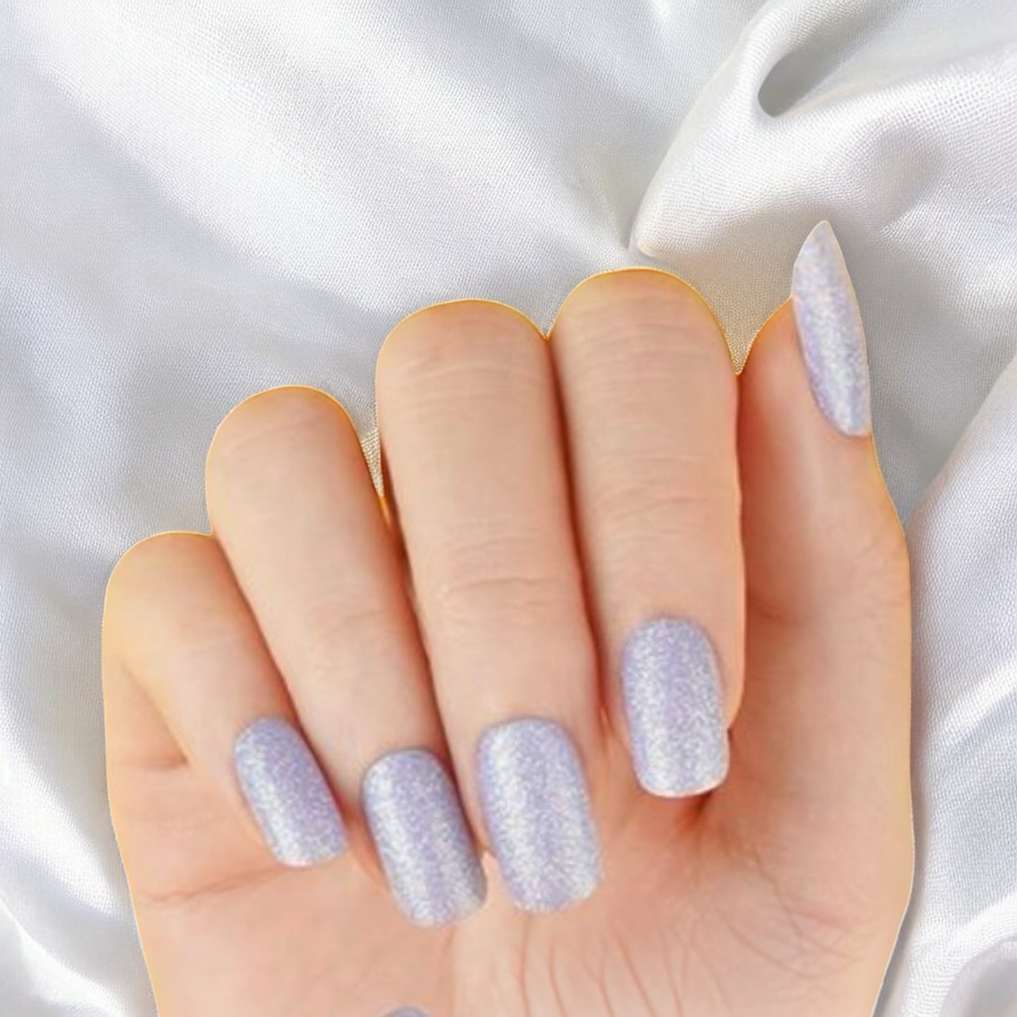 Periwinkle Pixie Glitter Nail Wraps