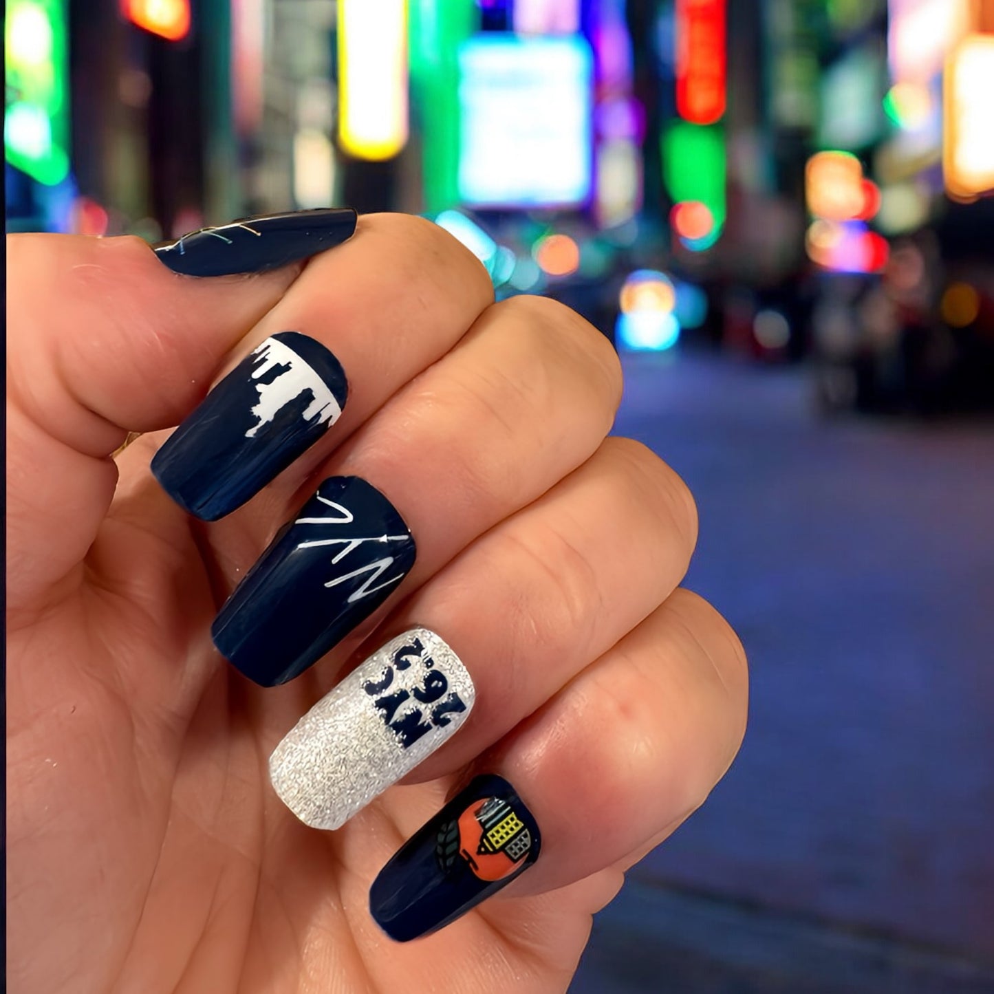 Race You To The Park 2 - New York City Marathon Nails - Exclusive Nail Wraps