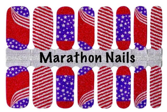 RWB Sparkles Nail Wraps