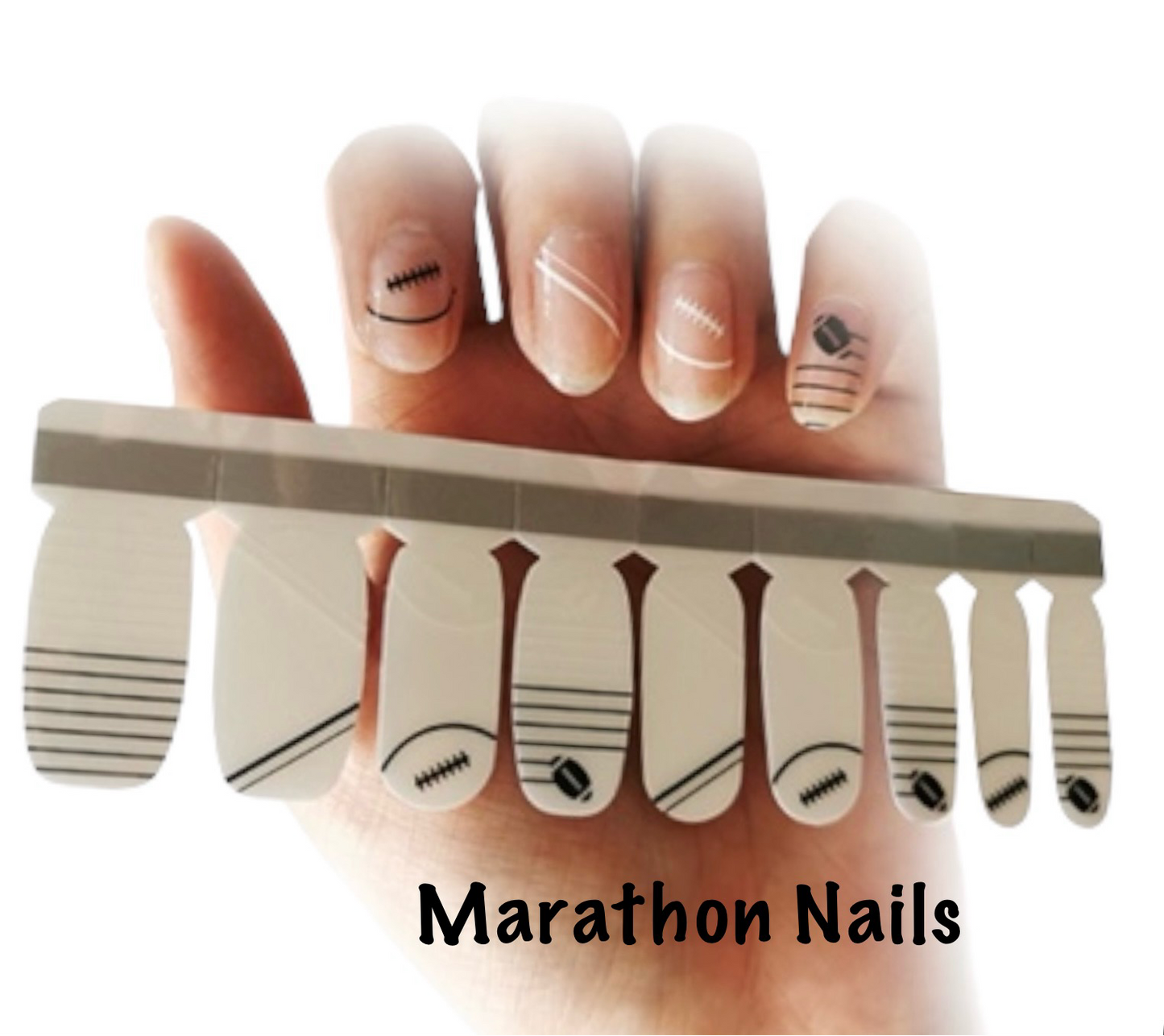 Football- Overlay Lux Nail Wraps