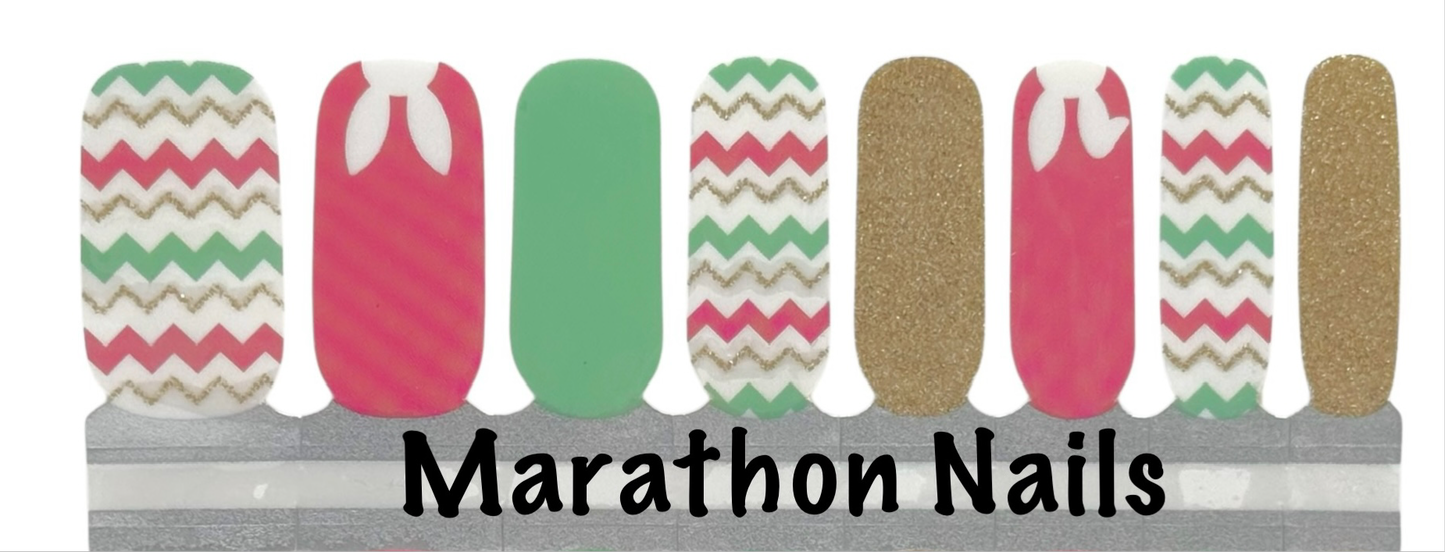 Easter Chevron Nail Wraps