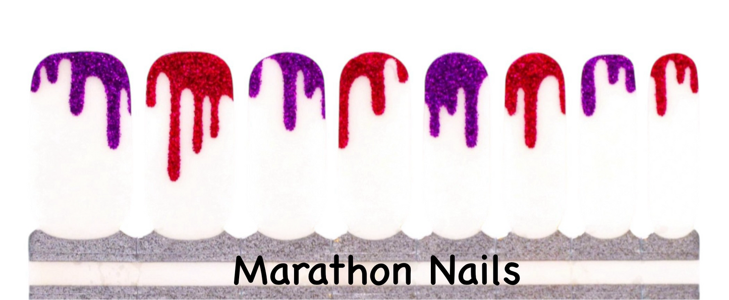 Sparkling Drips Nail Wraps
