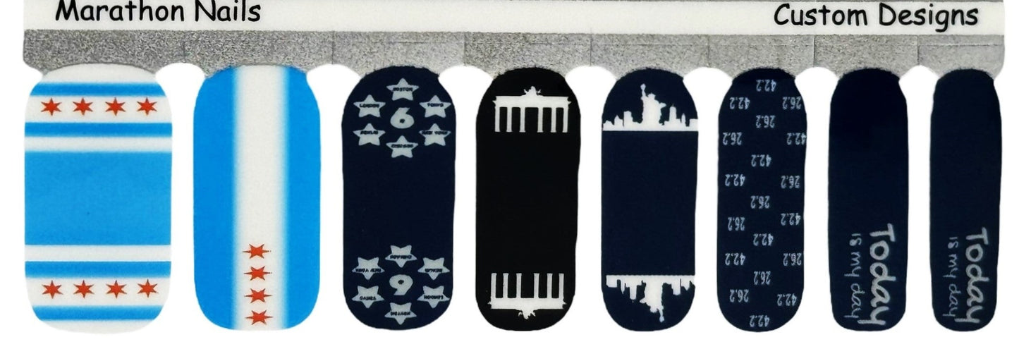 It's Your Day - All 6 Major Marathons Exclusive Nail Wraps