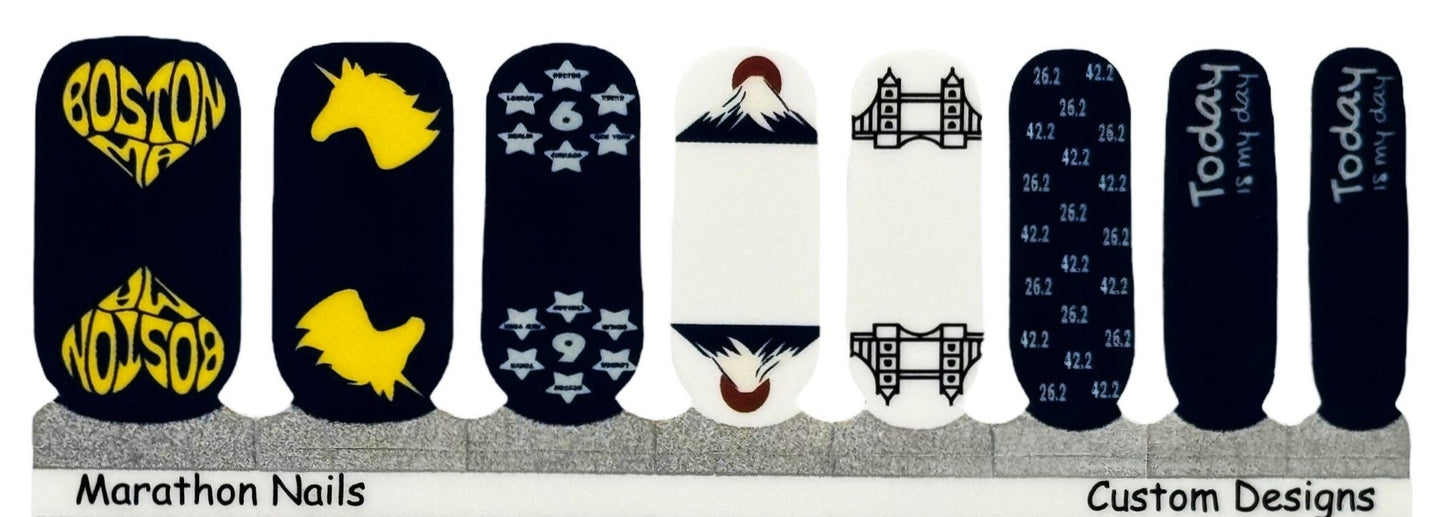 It's Your Day - All 6 Major Marathons Exclusive Nail Wraps
