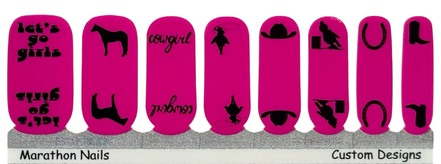 Cowgirl Strong Exclusive Horse Nail Wraps