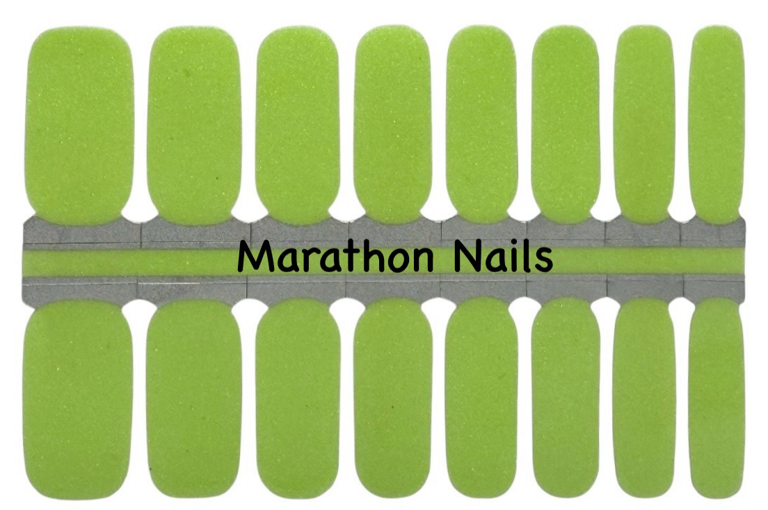 Key Lime Glitter Nail Wraps
