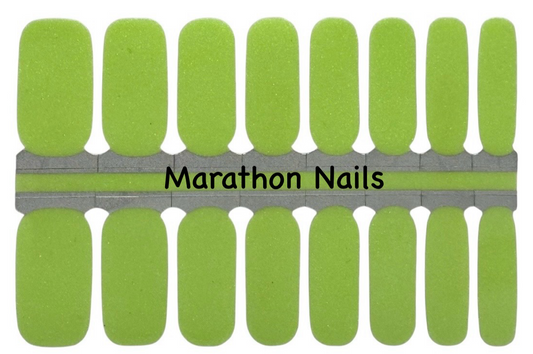 Key Lime Glitter Nail Wraps
