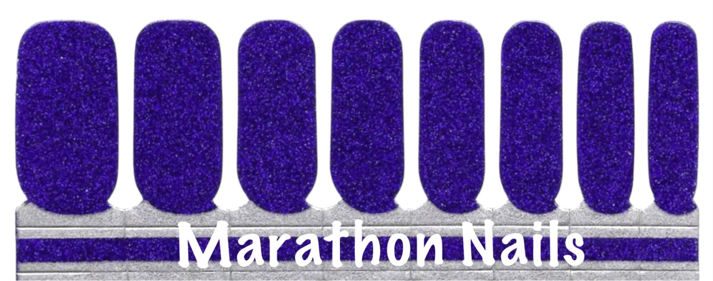 Goofy Blue Glitter - Royal Nail Wraps