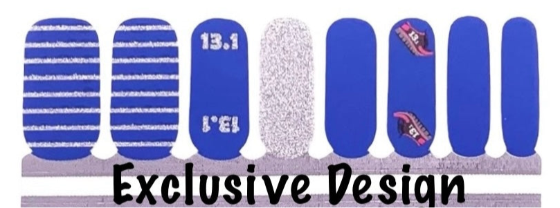 Race You to the Half - Half Marathon Nail Wraps - Exclusive Design Collaboration Nail Wraps