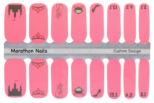 These Shoes Carry Me To The Castle - Princess Race Weekend Nail Wraps - Exclusive  Nail Wraps