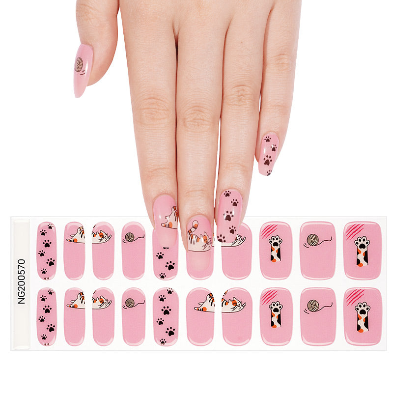 Purrfect For Meow Semi Cured Gel Nail Wraps