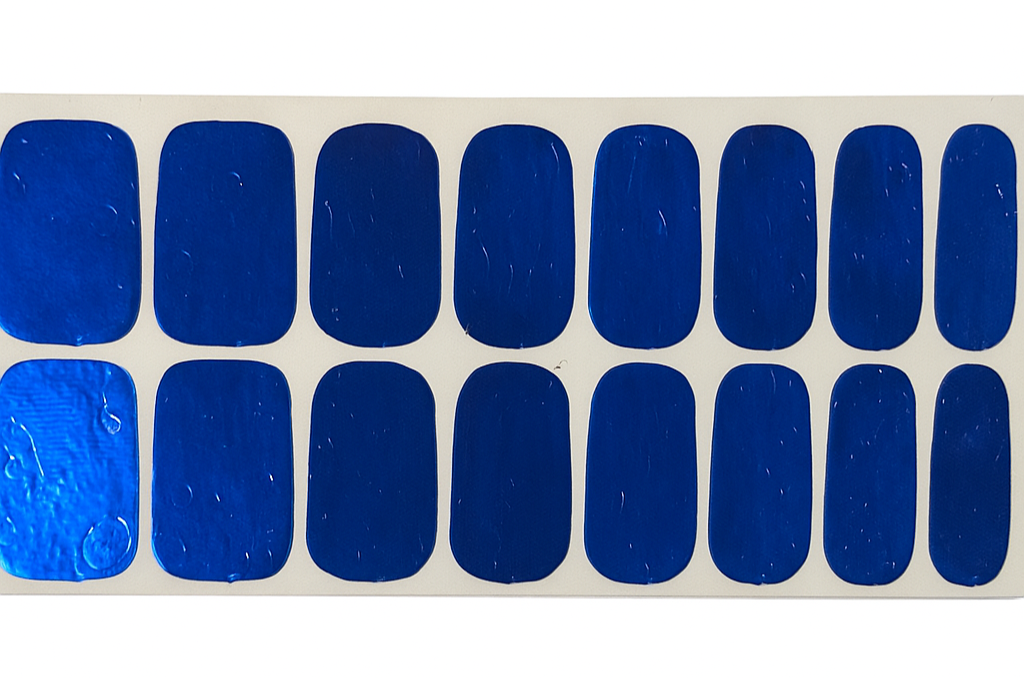 Blue Chrome Amp Nail Wraps