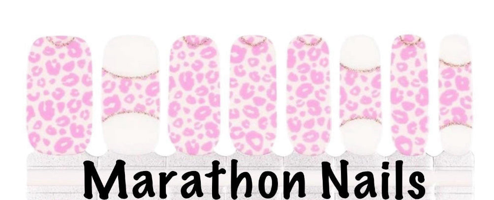 Wild Pink Leopard Cheetah Nail Wraps