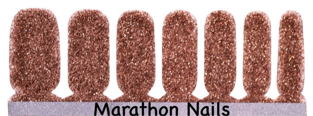 Cocoa Glitter Nail Wraps