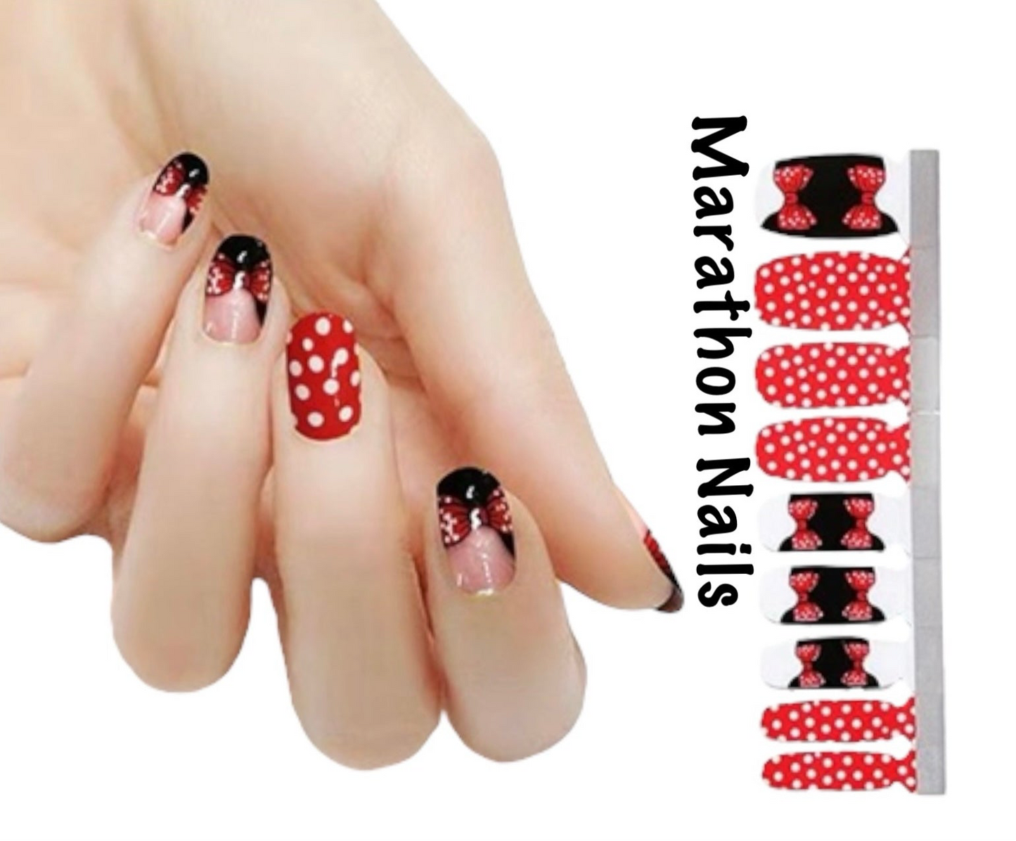 Minnie Bows Lux Nail Wraps