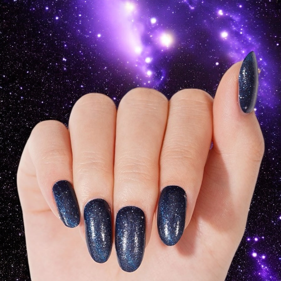 Midnight Comet Nail Wraps