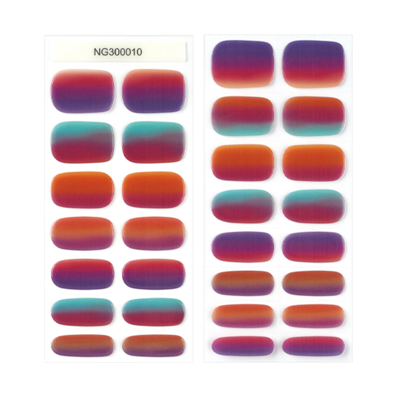 Bold Ombre 30ct Semi Cured Gel Nail Wraps
