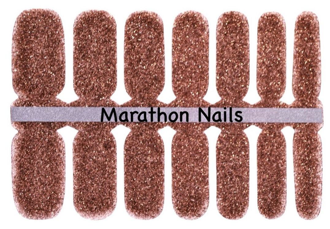 Cocoa Glitter Nail Wraps