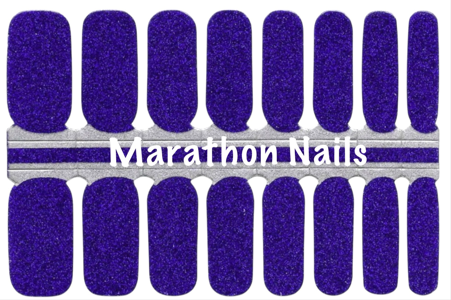 Goofy Blue Glitter - Royal Nail Wraps
