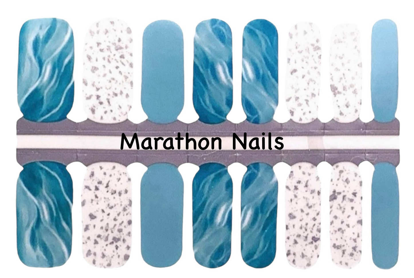 Marble Sky Nail Wraps