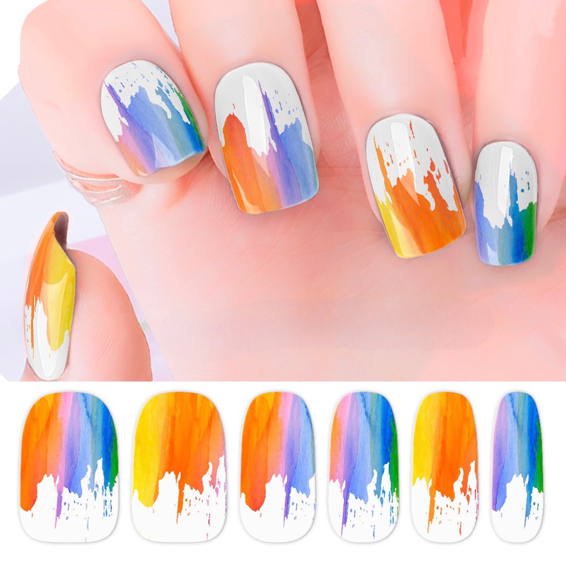 Paint Splashes Nail Wraps