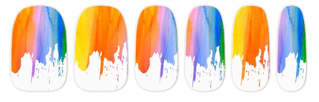 Paint Splashes Nail Wraps